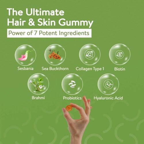 Happy Cultures Grow and Glow Gummies for Hair Growth7