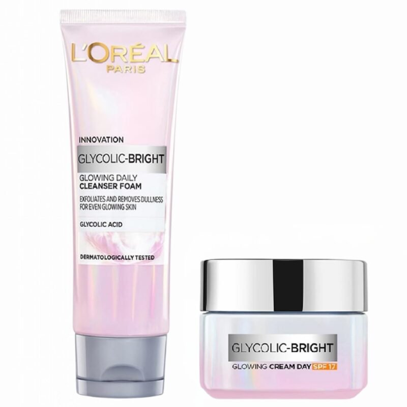 L’Oréal Paris Glycolic Bright Daily Foaming Facial Cleanser,