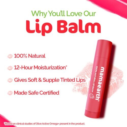 Mamaearth Nourishing Tinted 100% Natural Lip Balm