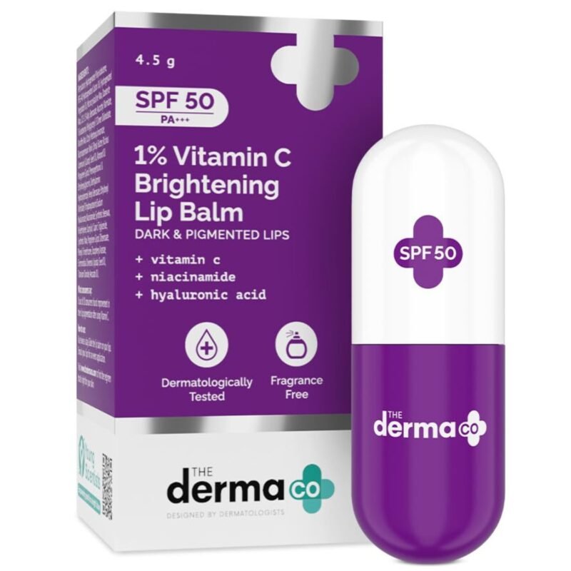 The Derma Co 1% Vitamin C Brightening Lip Balm