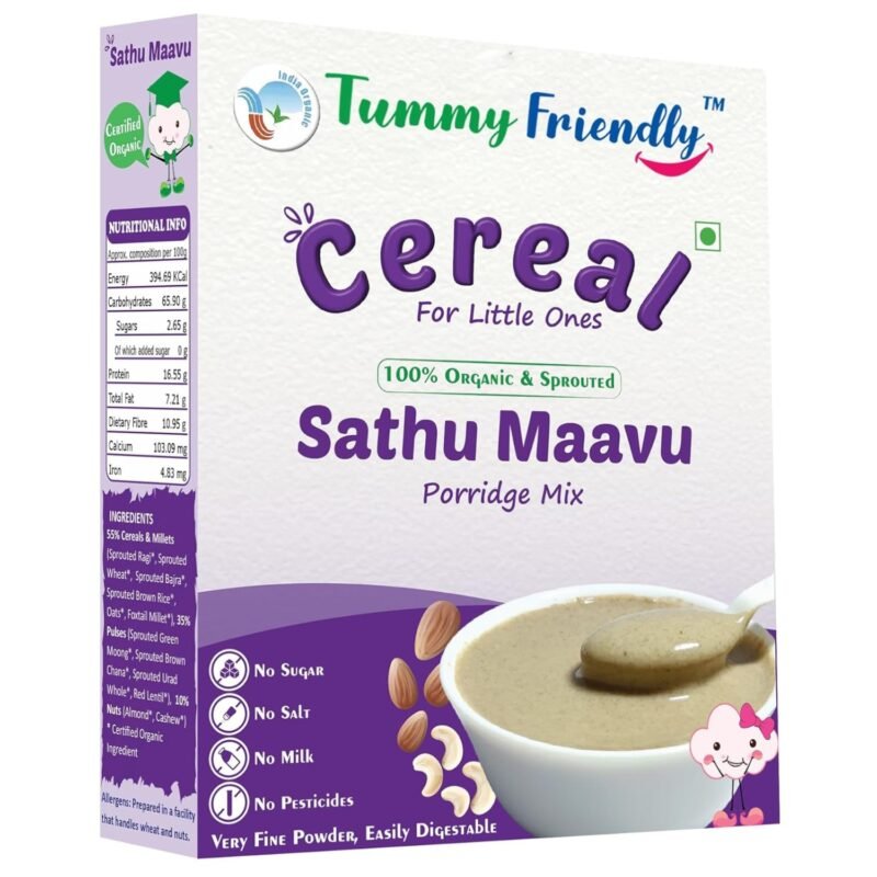 TummyFriendly Foods Certified Organic Sprouted Sathu Maavu Mix