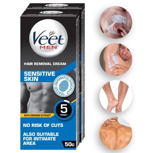 Veet Hair Removal Cream for Men, Sensitive Skin