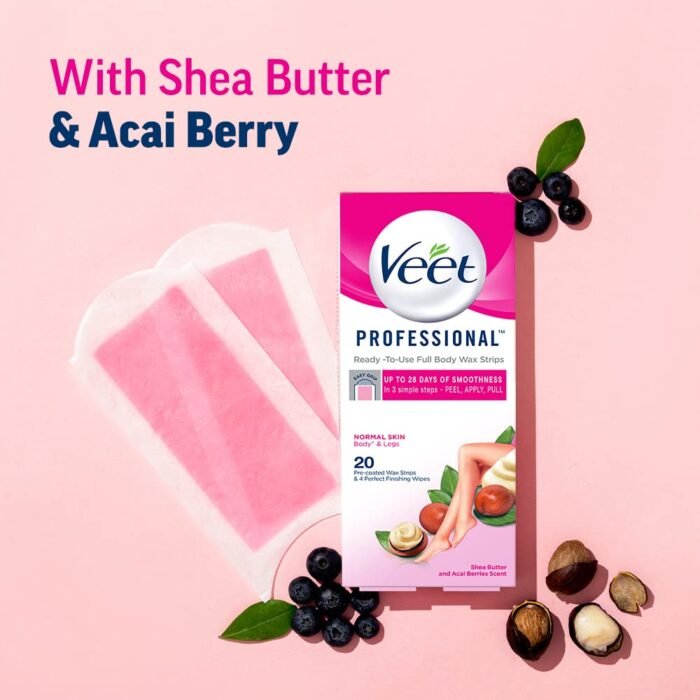 Veet Professional Waxing Strips Kit for Normal Skin