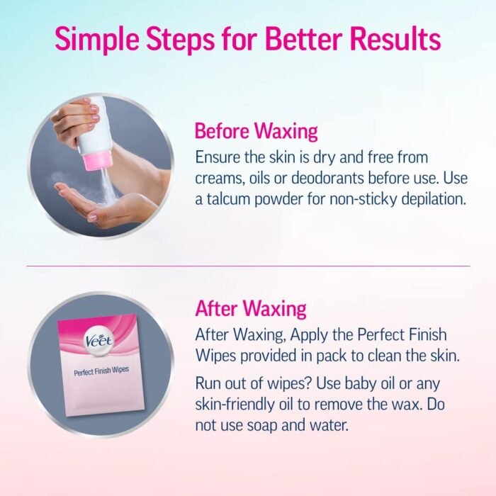 Veet Professional Waxing Strips Kit for Normal Skin