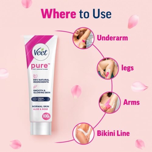 Veet Pure Hair Removal Cream for Women For Normal Skin