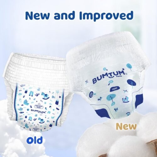 Bumtum Baby Diaper Pants, XXXL Size, 48 Count, Double Layer Leakage Protection Infused With Aloe Vera, Cottony Soft High Absorb Technology