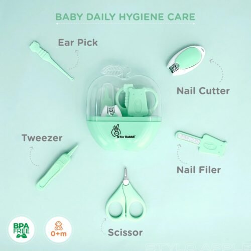 R for Rabbit Stylo Apple New Born Baby 5 in1 Nail Grooming Kit