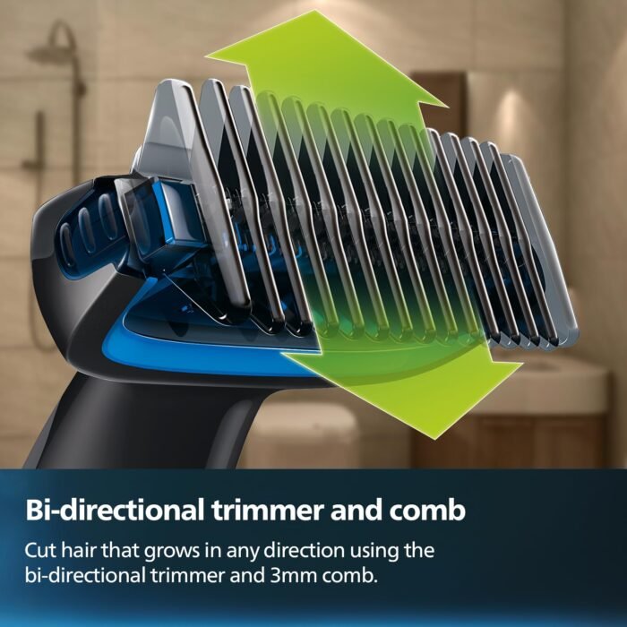PHILIPS Bg1025/15 Showerproof Battery Powered Body Groomer For Men