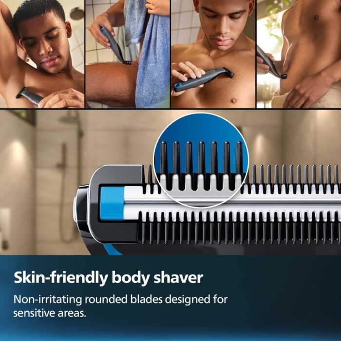 PHILIPS Bg1025/15 Showerproof Battery Powered Body Groomer For Men