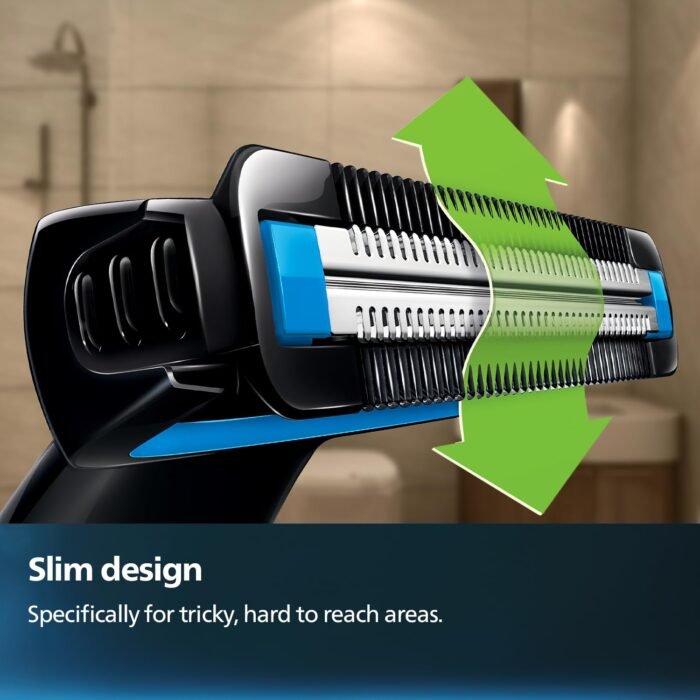 PHILIPS Bg1025/15 Showerproof Battery Powered Body Groomer For Men