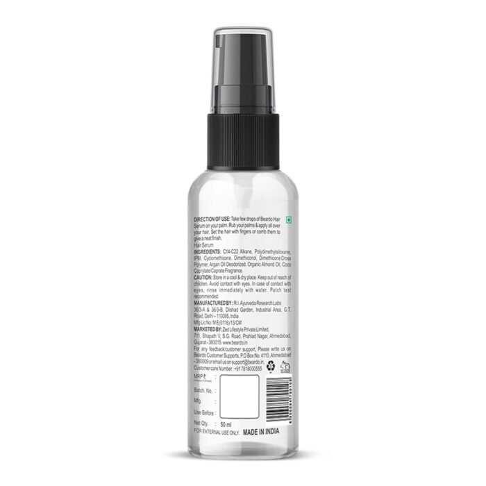 Beardo Hair Serum 50ml for Instant Shine