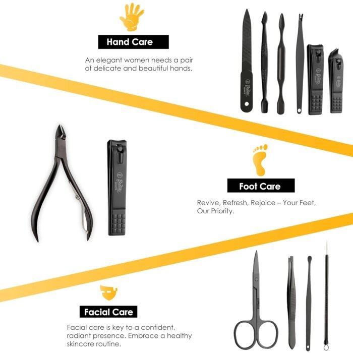 Beauté Secrets Essentials Manicure Set Nail Clippers, Stainless Steel Nail Scissors6