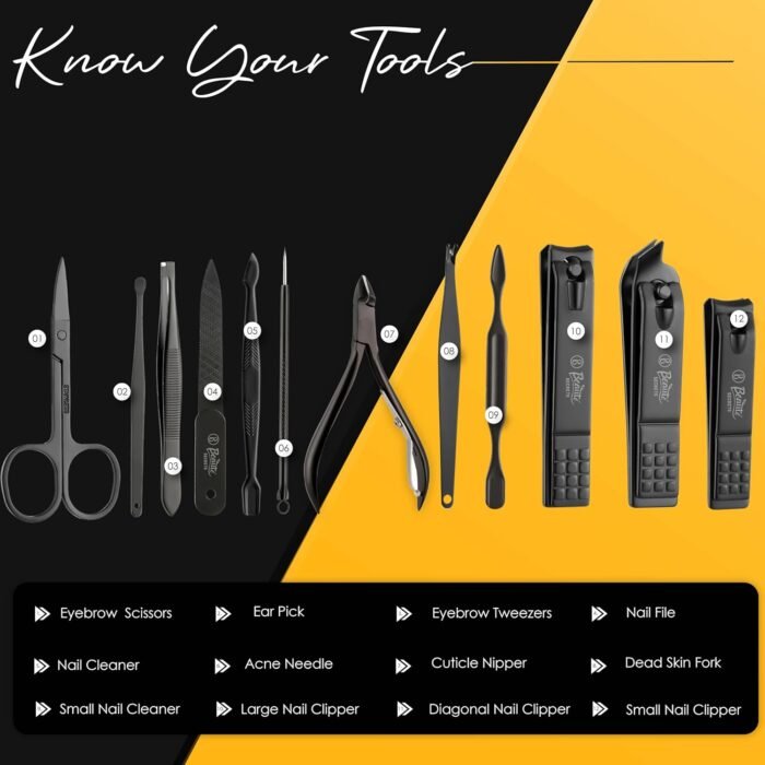 Beauté Secrets Essentials Manicure Set Nail Clippers, Stainless Steel Nail Scissors6