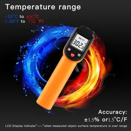 ChengBangDa Laser Infrared Thermometer Non-Contact Digital Temperature Gun