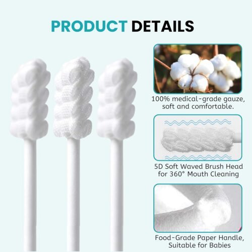 Cubs N Bears Baby Oral Care Disposable Mouth Swabs