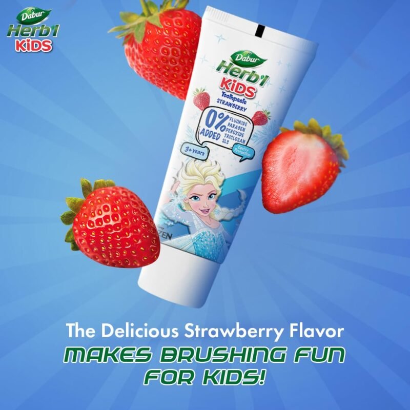 Dabur Herb'l Kids Elsa Frozen Toothpaste 3+ Years Strawberry