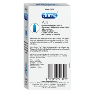 Durex Air Condoms for Men - 10 Count