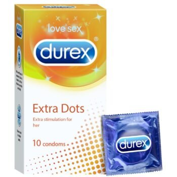 Durex Condoms, Extra Dots - 10 Count