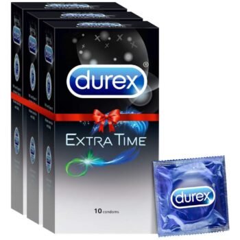 Durex Extra Time Condoms for Men - 10 Count1
