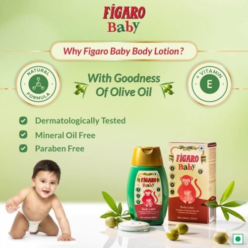 Figaro Baby Lotion 200 ml Natural Olive Oil