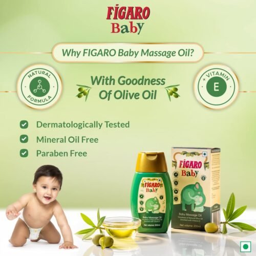 Figaro Baby Massage Oil With Goodness Of Natural Olive Oil