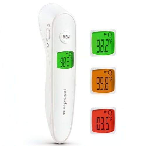 HealthSense Thermometer For Fever, Digital Infrared Forehead Thermometer