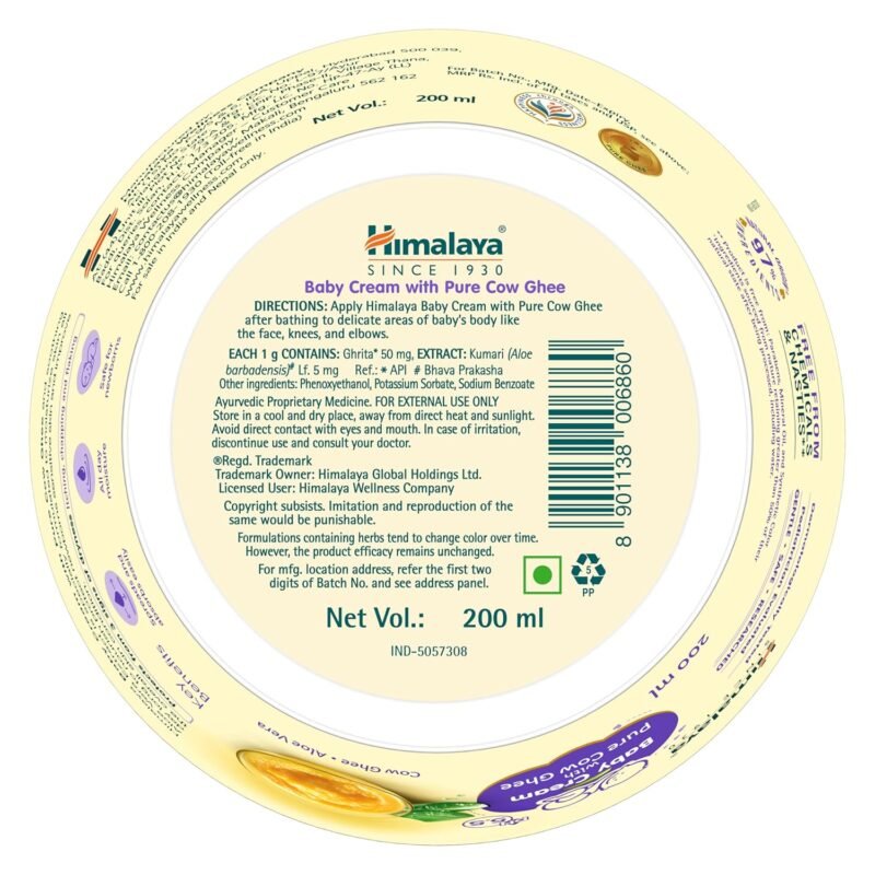 Himalaya Baby Cream with Pure Cow Ghee