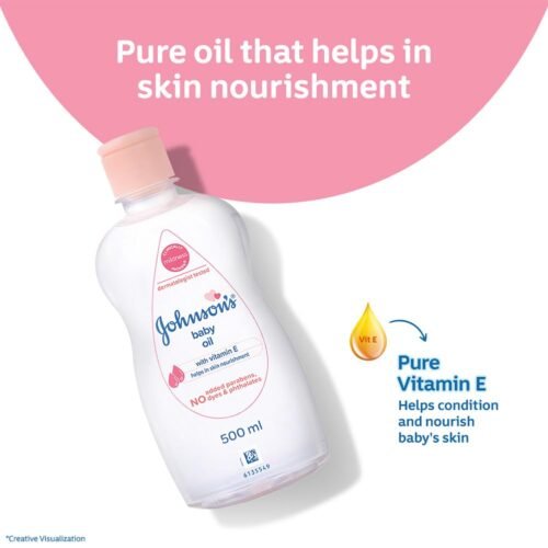 Johnson's Non-Sticky Baby Oil with Vitamin E