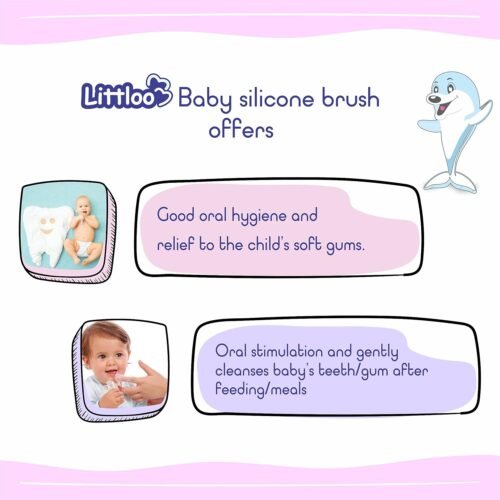 LITTLOO Silicone Baby Finger Manual Toothbrush