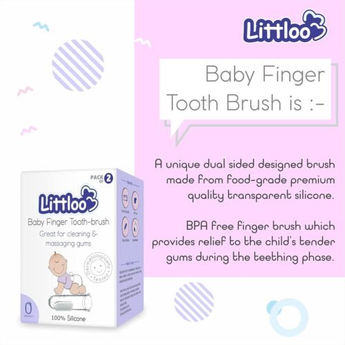 LITTLOO Silicone Baby Finger Manual Toothbrush