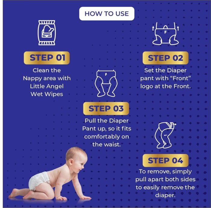 Little Angel Baby Easy Dry Diaper Pants