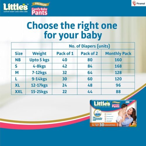 Little's Baby Diapers L Size