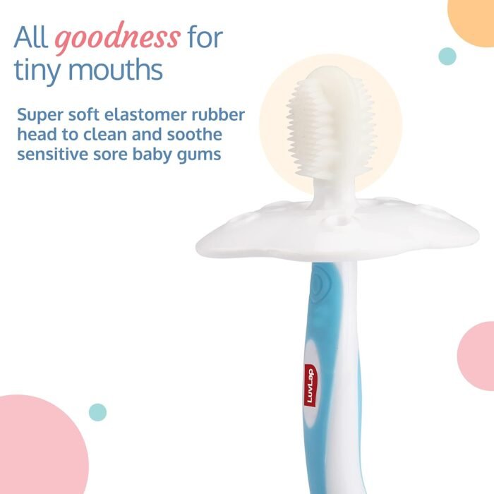 LuvLap Baby Training Manual Toothbrush Set for Kids