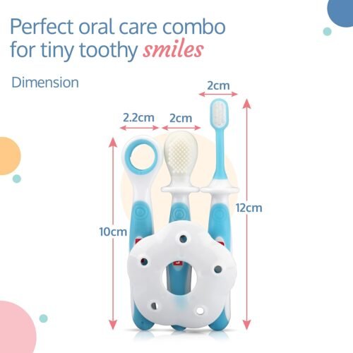LuvLap Baby Training Manual Toothbrush Set for Kids