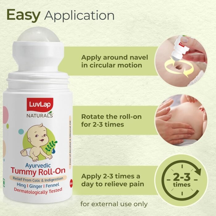 Luvlap Naturals Baby Tummy Roll On Oil2