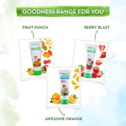 Mamaearth 100% Natural Berry Blast Kids Plaque Removal Toothpaste