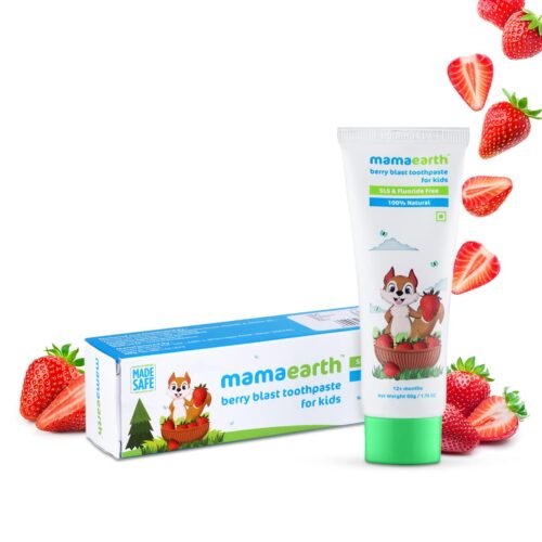 Mamaearth 100% Natural Berry Blast Kids Plaque Removal Toothpaste6
