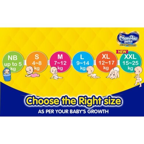 MamyPoko Pants All Night Absorb Baby Diapers