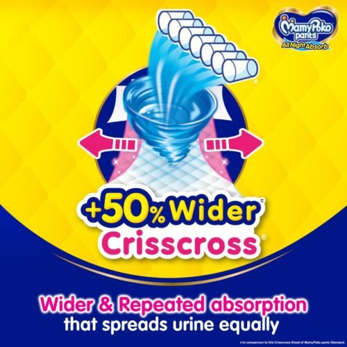 MamyPoko Pants All Night Absorb Baby Diapers7