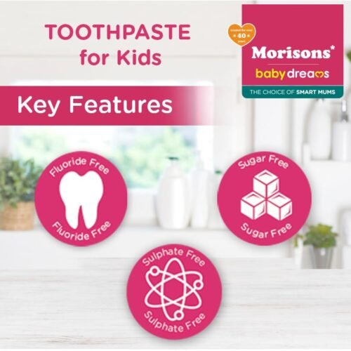 Morisons Baby Dreams Kids Strawberry Flavour Toothpaste