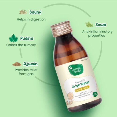 Mother Sparsh Ayurvedic Gripe Water, 120ml (Pack of 2)