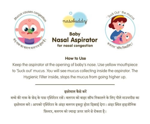 Nasobuddy baby nasal aspirator 0-5 years