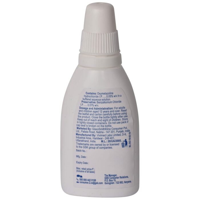 Otrivin Oxy Fast Relief - Bottle of 10 ml Adult Nasal Spray