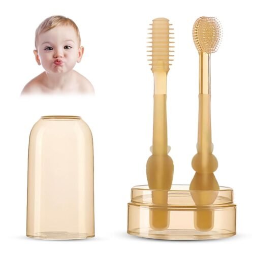PANCA Baby Tongue Cleaner Set With Storage Box