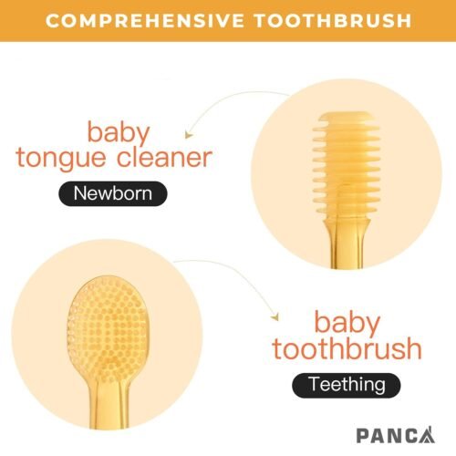 PANCA Baby Tongue Cleaner Set With Storage Box