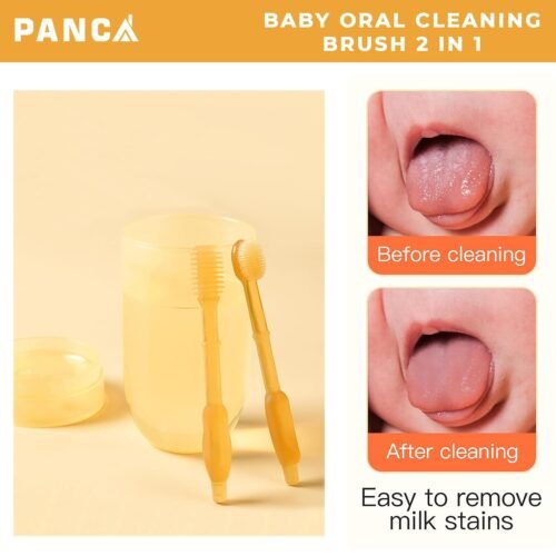 PANCA Baby Tongue Cleaner Set With Storage Box