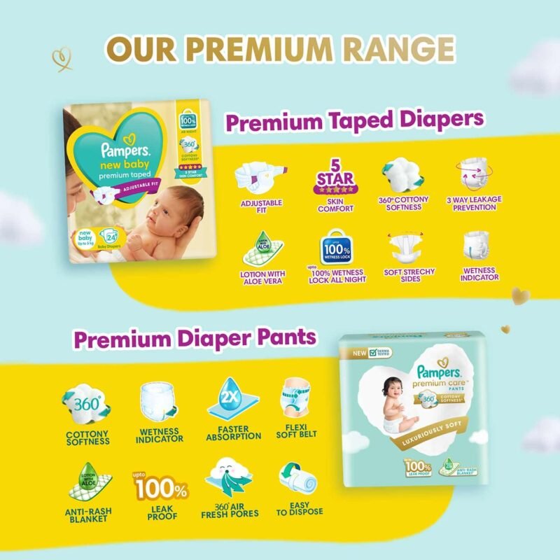 Pampers Active Baby Tape Style Baby Diapers