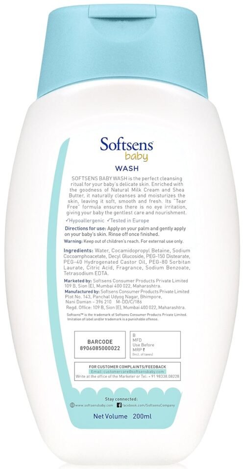 Sotftsens Baby TEAR FREE Baby Wash