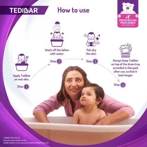 Tedibar Baby Bathing Bar For Baby’s Sensitive Skin