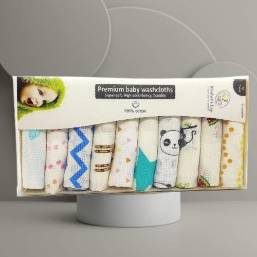 linenaffairs Muslin Baby Washcloths
